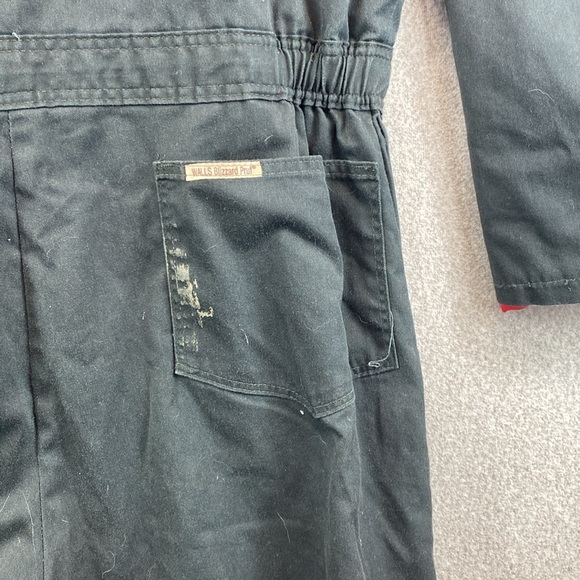 Vintage Walls coveralls corduroy collar zip legs quilted lining semi thrashed XL - Picture 13 of 16